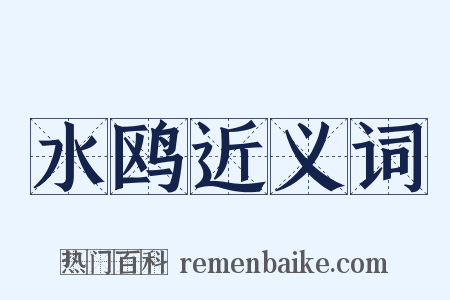 水鸥近义词是什么意思的图片